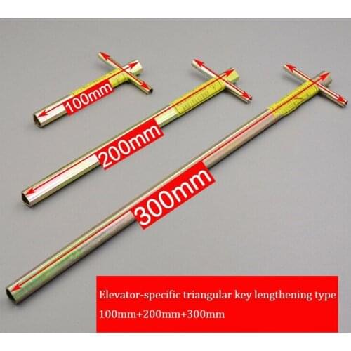 3 Elevator Specific Triangular Key Lengthening Type Multi-function Elevator Key