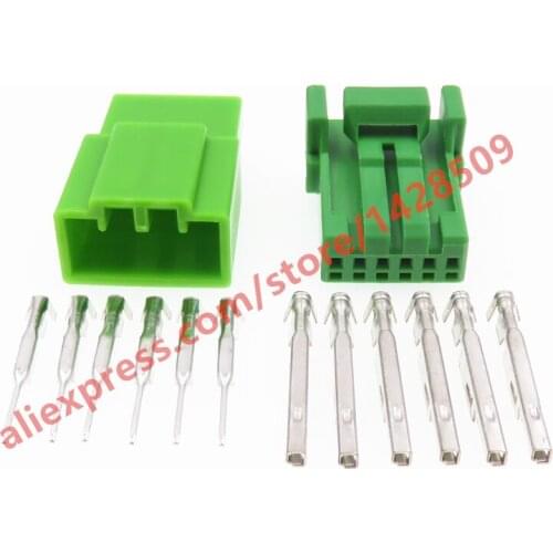 5 Sets 6 Pin Automobile Daytime Running Light Wiring Connector IL-AG5-6P-S3CI Female Male Socket For Toyota IL-AG5-6S-S3CI