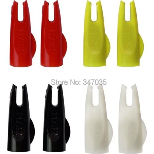50 pcs N11/32 Arrow Plastic Nock for O.D. 9mm Wooden Arrows Shaft Archery Outdoor Sports Hunting Accessories