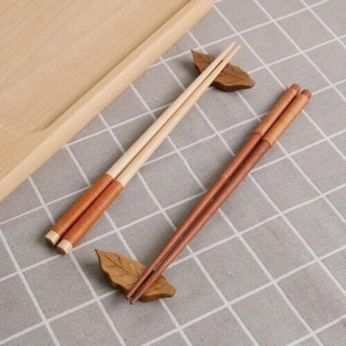 500pair/200pc Handmade Japanese Natural Chestnut Wood Tied Wire Non-slip Chopsticks/Support Utensils for Food sport toy