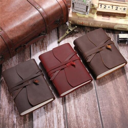 Travelers notebook diary handmade sewing journal books top cowhide leather school supplies vintage note book stationery custom