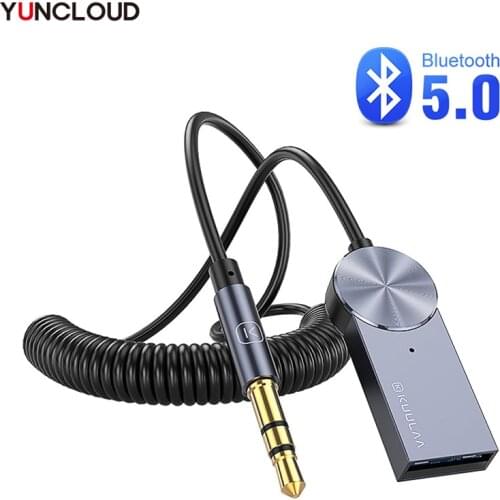 Bluetooth Adapter Aux Dongle Cable For Car 3.5mm Jack Aux BT 5.0 Receiver for Speaker Audio Music Transmitter