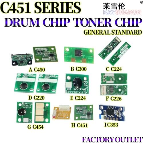 Toner Chip,Drum Chip For Use in Konica Minolta BH C 300 352 451 550 650 452 552 652 1600W 1680 1690 1700 9100W Chinese Version