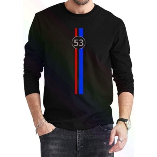 Herbie Fully Loaded Logo Classic Black T-Shirt 2021 Newest Summer Mens Long Sleeve Popular Tees Shirt Tops Novel Unisex