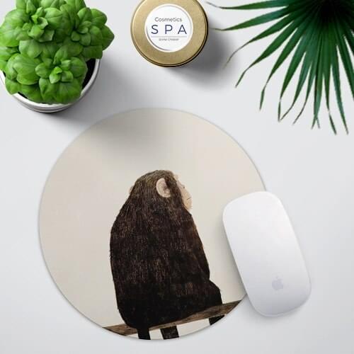 Office Computer Desk Mat Table Keyboard Mouse Pad Interesting Illustration Creative Personality Non-slip Mat