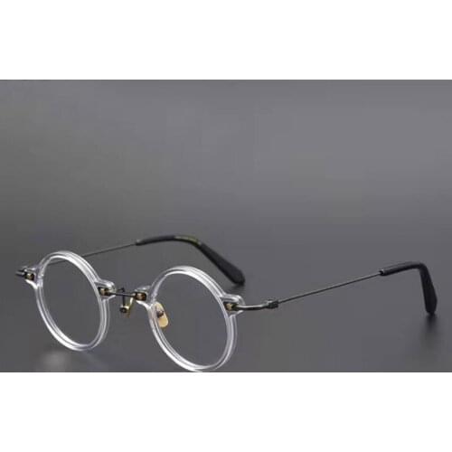 Retro Round Acetate Optical Glasses Frames Men Women Fashion Computer Eyeglasses 50426