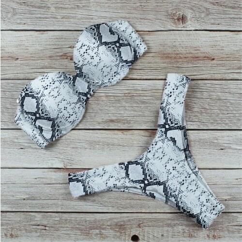 Summer Biquinis Sexy New Women Swimming Sports Bikini set Padded Bra Thong Leopard Bikini set Brazilian Swimsuit Beachwear Femme