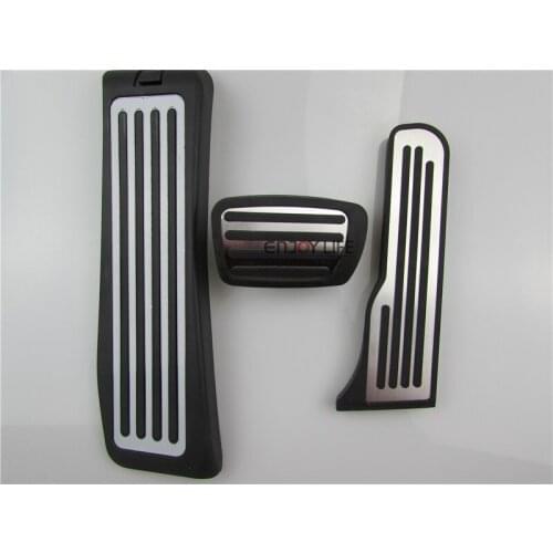 LHD No Drill Gas Fuel Brake Footrest Foot Pedal Plate Cover Sticker For Cadillac ATS ATS-V 2013 2014 2015 Car Styling