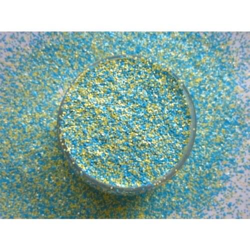 Matte Neon Blue Yellow Fine Glitter Mix for Gel Nail Polish G513