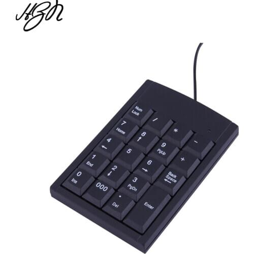 Mini USB Keyboard USB Wired Numeric Keyboard Keypad Adapter 19 Keys for Laptop PC Windows 2000 XP Vista 7 or Millennium Edition