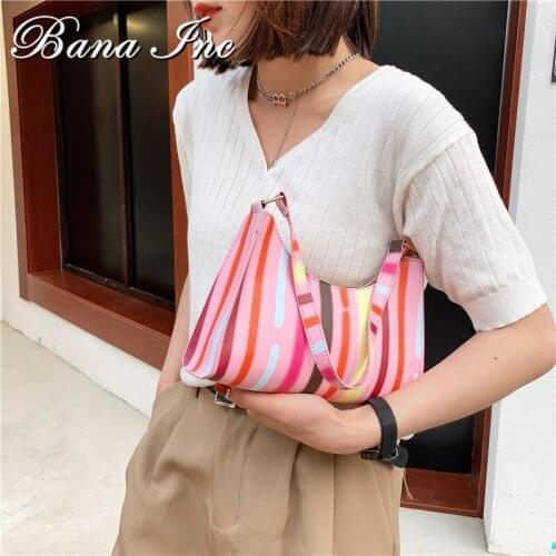 Minimalist Vintage Armpit Shoulder Bags For Women Leather Summer Colorfull Handbags And Purses Women Small Hobos Bag Bolsa