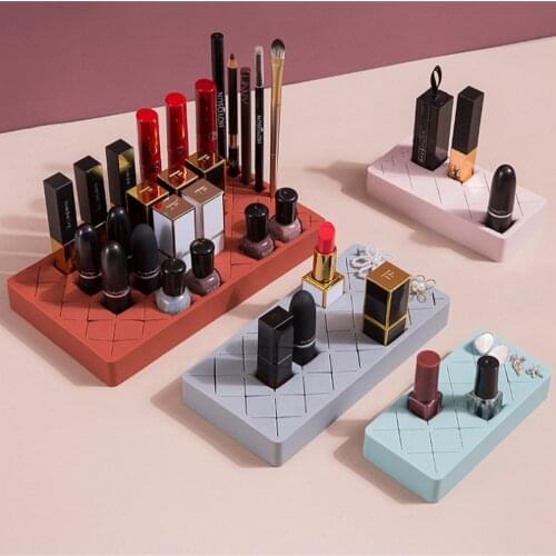 Multi-cell Silicone Makeup Storage Box Makeup Storage Box Multicolor Lipstick Eyebrow Pencil Cosmetic Box Makeup Display Stand