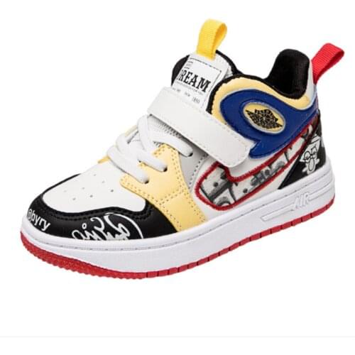 2021 New Fall Childrens Shoes Boys Fashion Leather Sports Shoes Girls Running Leisure Breathable Outdoor Lightweight Casual Sh