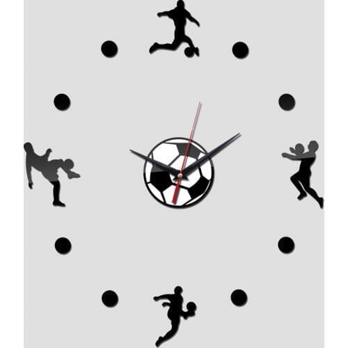 New 3d decorative wall clocks stickers watch quartz plastic acrylic real promotion needle circular