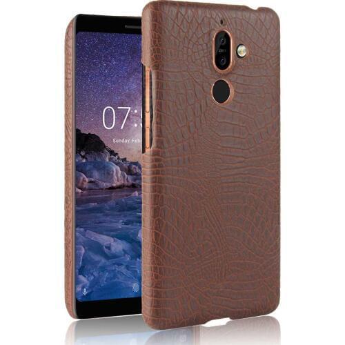 SUBIN Luxury Case For Nokia 7 plus E7 Plus TA-1062 6.0" Crocodile Skin PU Leather Back Cover Phone Protective Case phonebag