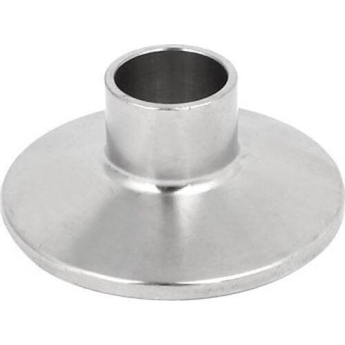304 Stainless Steel 19mm OD Sanitary Pipe Weld on Ferrule Fits 1.5" Tri Clamp