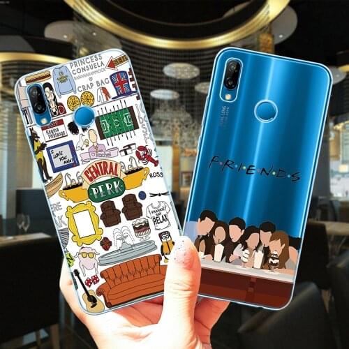 Friends TV Show Silicone Phone Case For Huawei P40 Lite E Pro Central Perk Coffee Soft Cover For Huawei P9 P10 P20 P30 Lite Pro