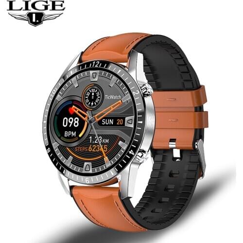 LIGE Bluetooth Call Phone Smart Watch Men Waterproof Sports Fitness Watch Health Tracker Weather play music smartwatch Women