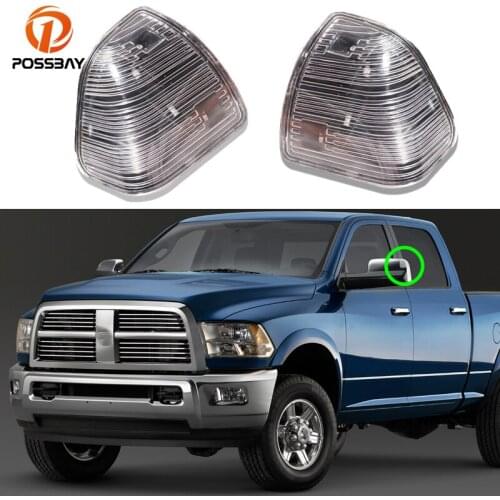 LED Front Side Mirror Turn Signal Lights Marker Lamps for Dodge Ram Truck 1500 2500 3500 4500 5500 2010-2017 Amber Yellow Light