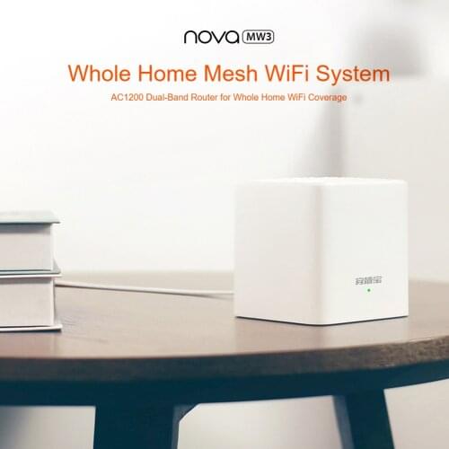 Tenda Nova MW3 Wifi Router AC1200 Dual-Band for Home WiFi Coverage Mesh WiFi System Wireless Bridge Repeater APP Remote Manage