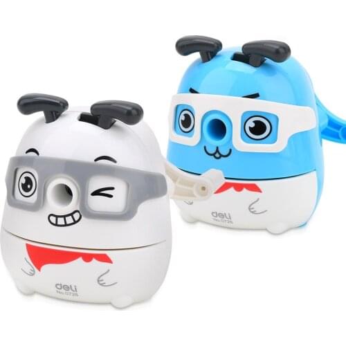 Deli 0728 Cartoon Penguin Pencil Sharpener, Super Cute Student Pencil Sharpener, hand-cranked Pencil sharpener, Pencil sharpener