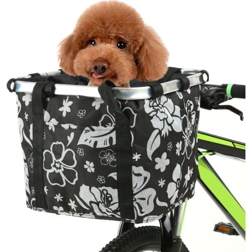 10KG Load Bicycle Basket Pouch Bike Bags Bicycle Front Bag Pet Carrier Cycling Top Tube Frame Front Carrier Bag Pet Cat Dog Bag