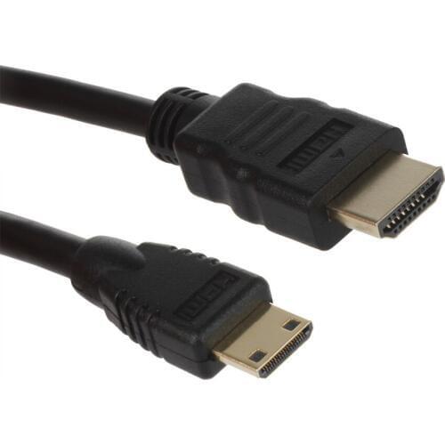 100pcs 5M High speed Gold Plated HDMI TO MINI HDMI Plug Male-Male HDMI Cable 1.4 Version 1080p 3D for TABLETS