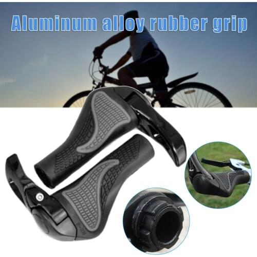 1 Pair Bike Grips Rubber Ergonomic Antislip Handlebar for Bicycle Mountain Bike Grips Bike Accessory SAL99