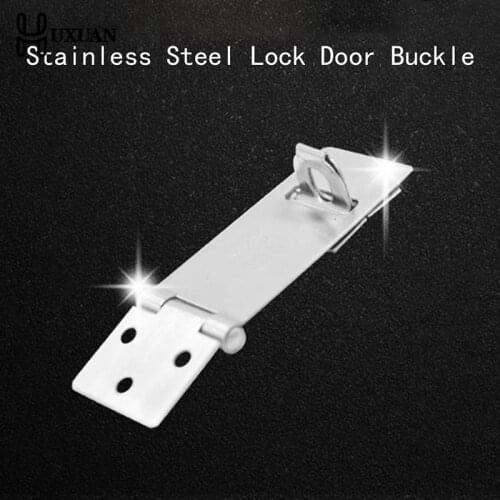1pcs Portable Home Stainless Steel Hasp Door Lock Buckle Locker Latch Bolt Secure