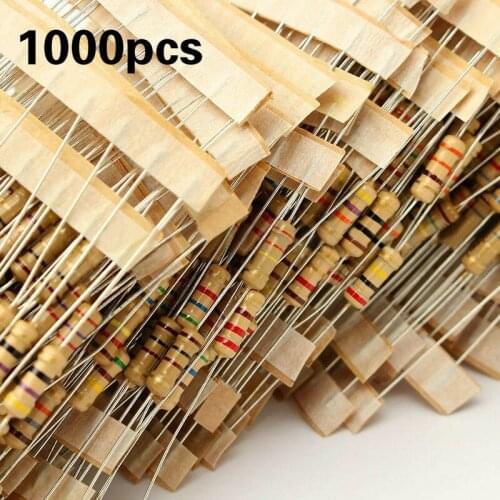 1000pcs/bag 1~10M 1/2W 100 value assorted carbon film resistor classification kit resistor combination