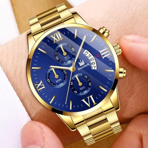 2021 High Quality Casual Business Wristwatch Luxury Roman Dial Hot New Clock Men Stainless Steel Quartz Watch Reloj Hombre