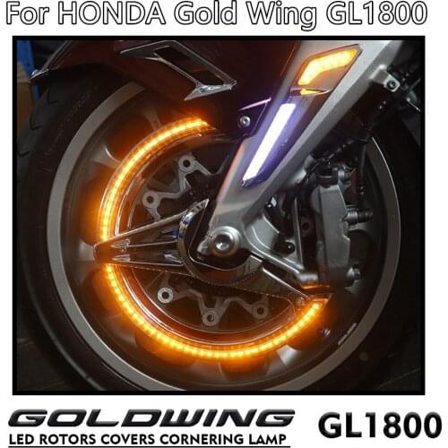 Motorcycle Accessories Turn Light Function Brake Disc LED Rotors Covers Cornering Lamp For HONDA Gold Wing GL1800 F6B 2018-2020