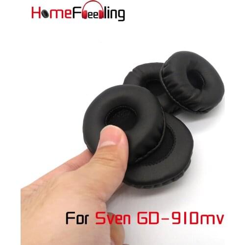 Homefeeling Ear Pads For Sven GD-910mv GD910mv Earpads Round Universal Leahter Repalcement Parts Ear Cushions