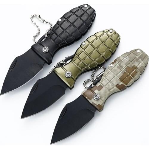 Mini Keyring Fold Knife Blade Survive Outdoor Kit Pocket Keychain Box Open Opener Camp Package Tool Multi Key Ring