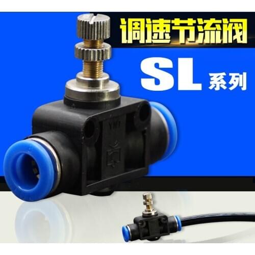 MPA PA SA LSA4 LSA6 LSA8 LSA10 LSA12 Push In Quick Connector Air Pneumatic Speed Controller