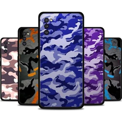 Camouflage Pattern Camo military Army Shell For Samsung Galaxy A71 A52 A51 A91 A72 A42 A41 A32 A31 A21s A21 A12 A11 A02s Cover