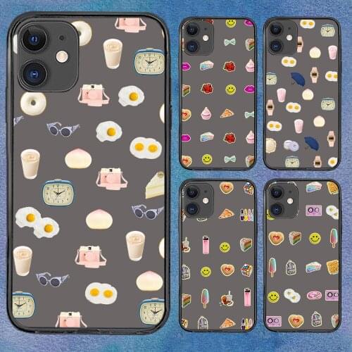 Fashion Eat Healthy For iPhone 11 Case 6 Mini Pro XS Max X XR 11 8 Plus Luxur Soft TPU Airbag Cover 12Pro 11Pro 12Mini