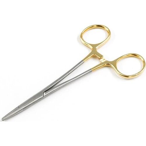Double Eyelids Embedding Surgical Tools Gold Handle Needle Holder Needle Clamp Cosmetic Shaping Ophthalmic Instruments Tool
