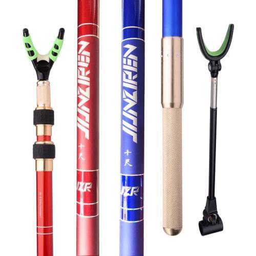 Carbon Taiwan Fishing Stick Stand Ultralight Hard Squid 12m Fish Rod Racket 3 Section Multi-function 3m Sturgeon Pole Support