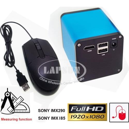Lapsun 1080P 60FPS SONY Sensor IMX290 / IMX185 HDMI Industry Lab Biological Microscope Camera Picture Video Measurement Measure