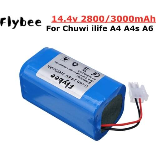 14.8V 2800/3000mAh Vacuum Cleaner Li-ion Battery for ILIFE ecovacs A4s, A4, A6, A9, V7, V7s, V7s Pro Chuwi iLife 4S battery