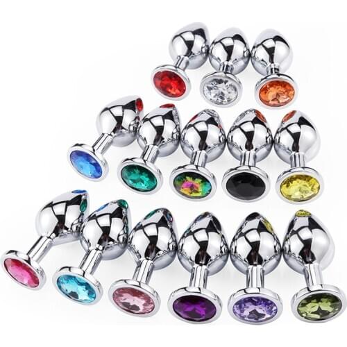 Small Toys for Adults Plug Anal Sex Metal Butt Plug With Jewelry Erotic Toy Mini Vibrator Anal Plug Private Good for Men/Women