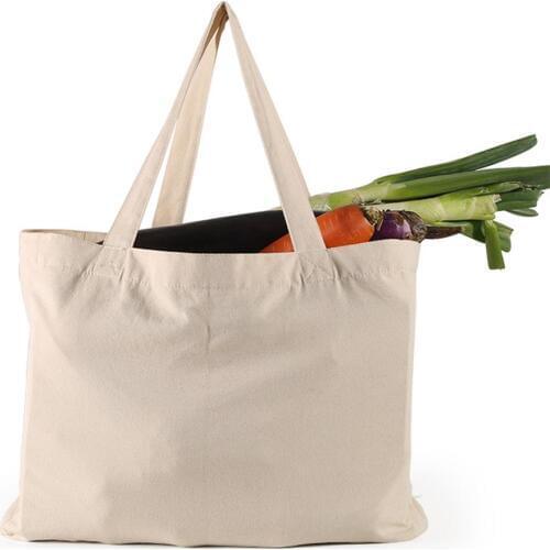 Reusable Cotton Women Travel Shopper Tote Storage Shopping Bag Fabric Canvas Cloth Reusable Beach Handbags Printed Shopping Bag