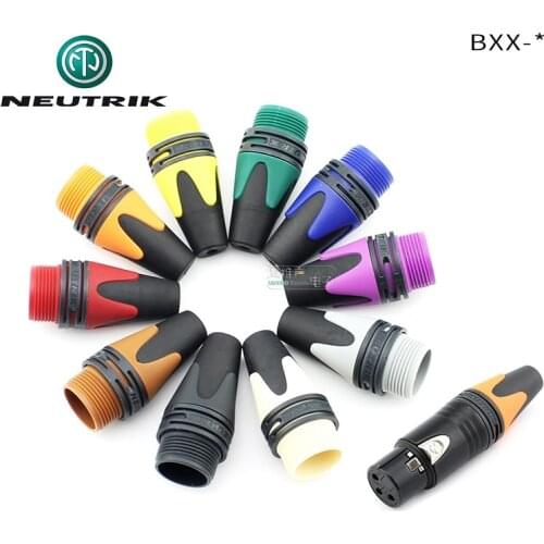 NEUTRIK BXX Cannon XLR plug tail sleeve Left/Right Channel Color Identification for NC3FXX/NC3MXX/NC4FXX/NC4MXX/NC5FXX/NC5MXX