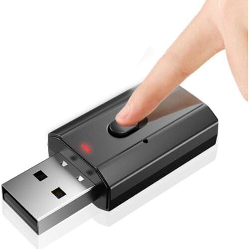 Bluetooth 5.0 Transmitter And Receiver, 2-in-1 Wireless 3.5mm Adapter Low