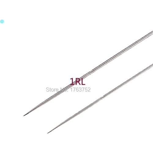 100 pieces Lot 1RL Round Free Ship By china Post Stainless Steel For Tattoo Machine Eyebrow Lip Tattoo Permanent Makeup Needle