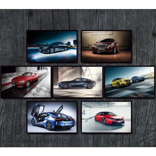 Customizable sports car poster home decor fashion 4S shop decoration car beauty wall car design poster wallpaper Decorative