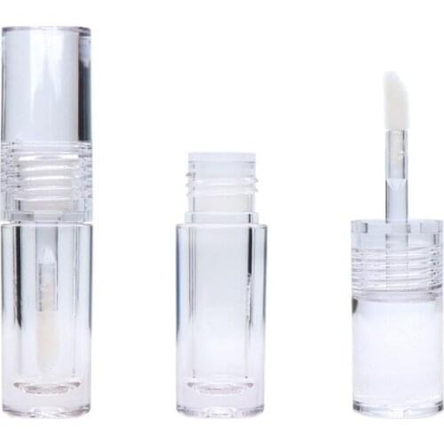 Empty Lip Gloss Tubes with Wand Transparent PETG Cosmetic Lipgloss Packaging All Clear 2.5ML Lip Gloss Containers 10/30/50pcs