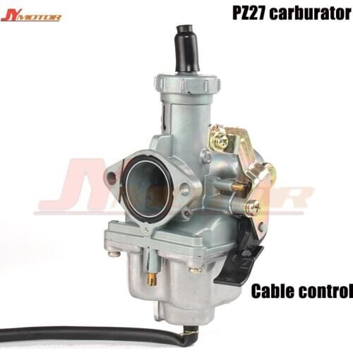 PZ27 27mm Carburetor Carb motorcycle pump accelerator Carburettor CG XL 125 150 175 cable choke