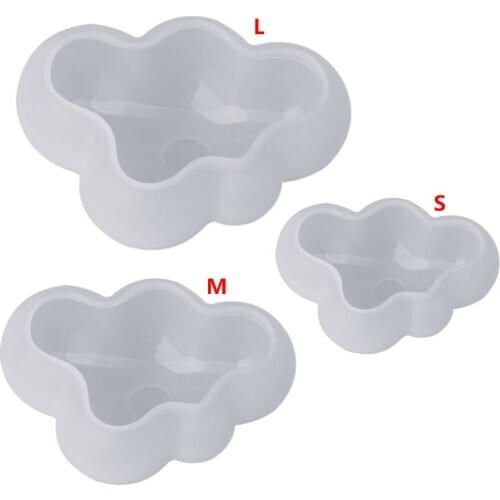 Silicone Mold 3D Cloud Cute DIY Epoxy Resin Crafts Jewelry Making Cake Decoration Home Landscape Fondant Chocolate Gift Handmade